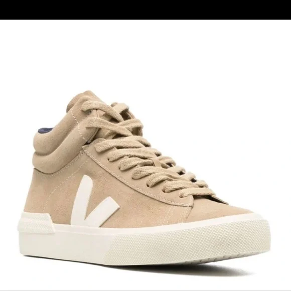 Veja Women’s Minotaur Suede Hi-Top Sneaker Dune—9 - Picture 6 of 14